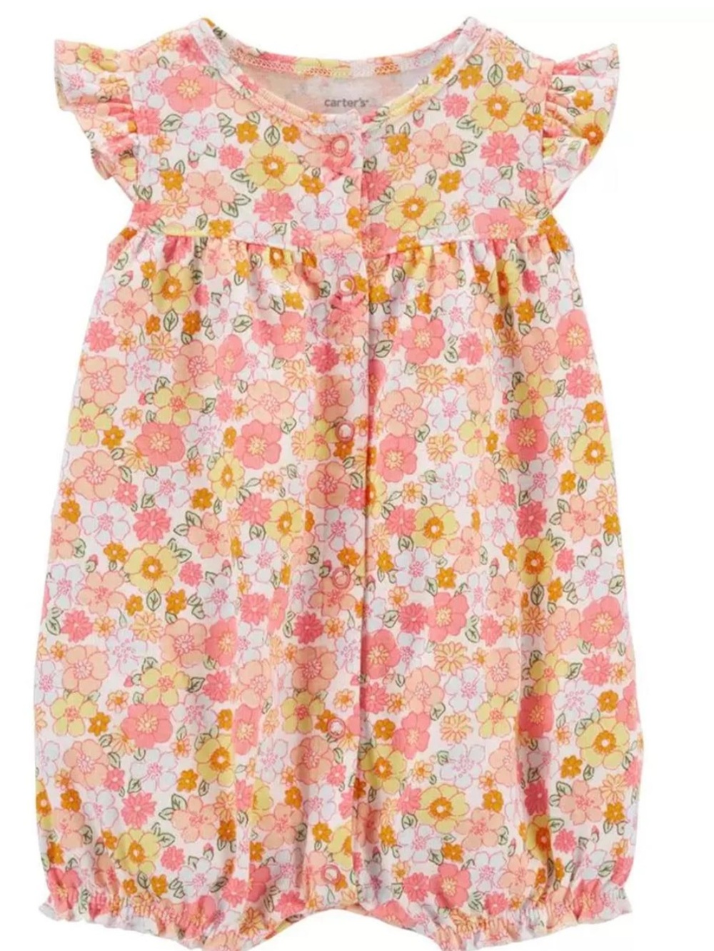 Carter’s Floral Bubble Romper Heart Back NB Newborn
